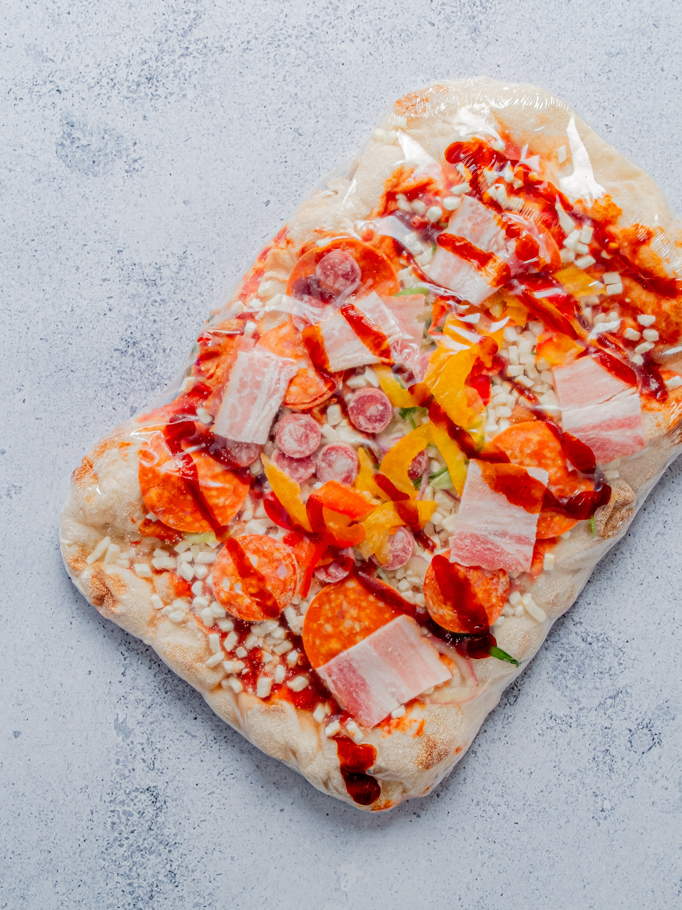 Пицца римская Zotman Pizza "Баварская мясная" п/ф хлебобулочный зам. 465г. 20/30