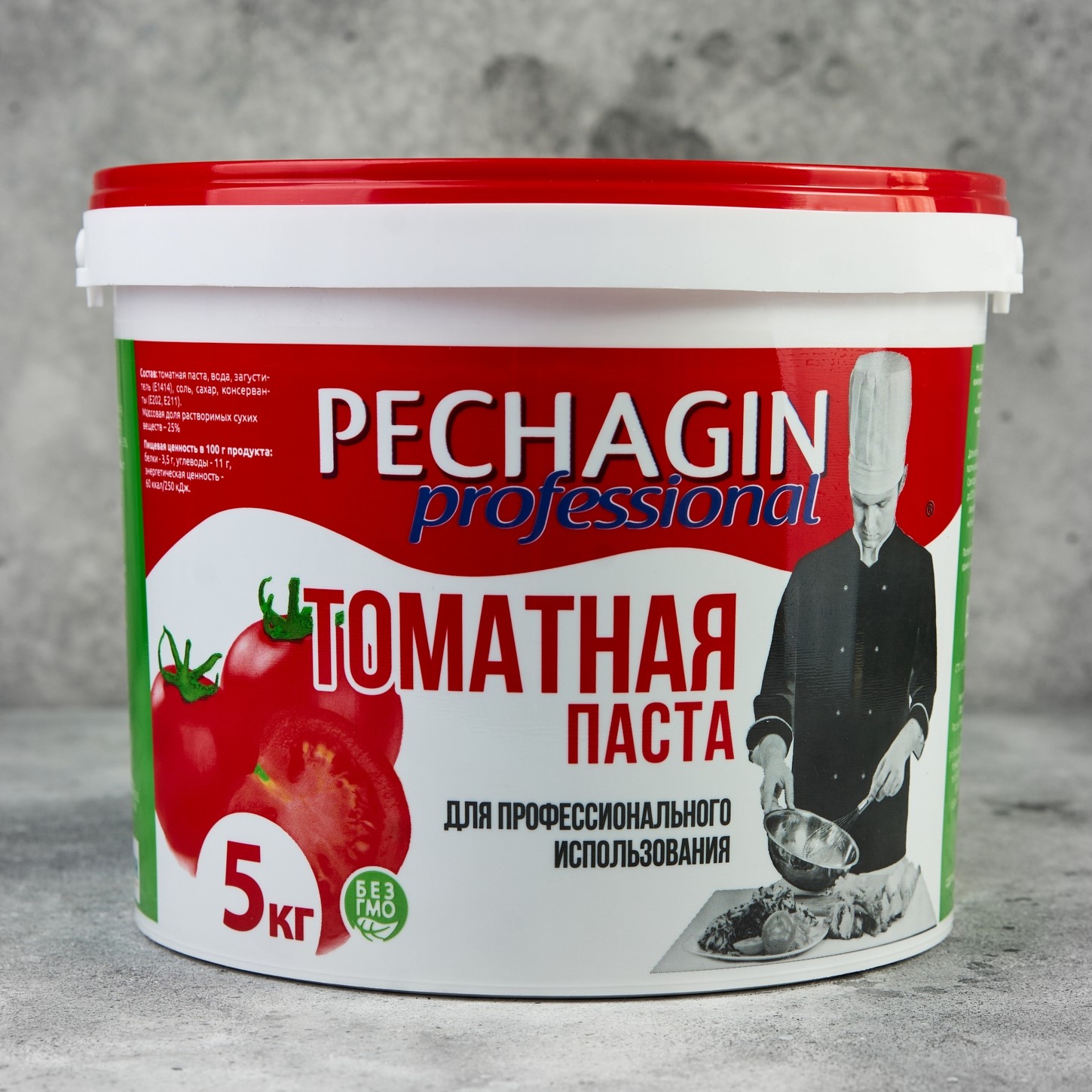 Томатная паста ТМ Печагин Профи, ВЕДРО 5кг